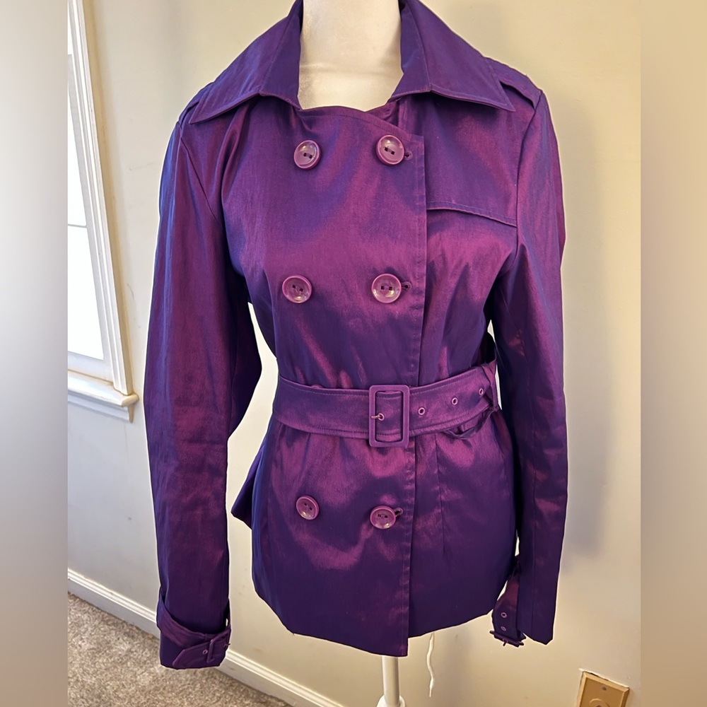 Samuel Dong jacket; like new!  Belt included; no rips or stains; gorgeous!